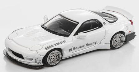 ★予約品★ ModelModel 1/64 マツダ RX-7 (FD3S) Rocket Bunny （ホワイト）