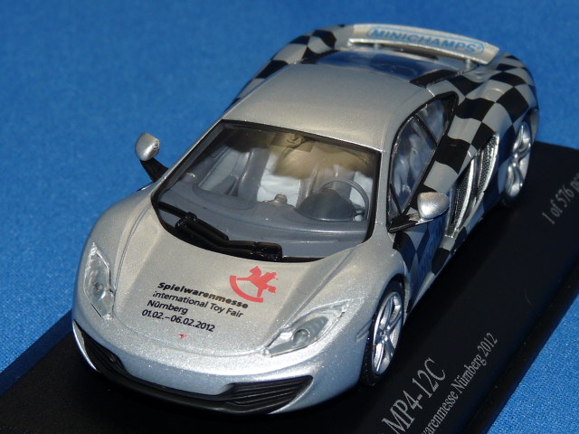 ミニチャンプス製 （トイフェア2012 限定） 1/43 マクラーレン MP4-12C 2011 （シルバー） 限定576台