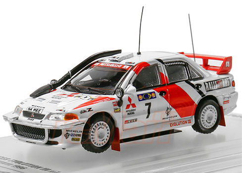 イノモデル 1/64 ミツビシ ランサー エボリューション III 1996 サファリ・ラリー No.7