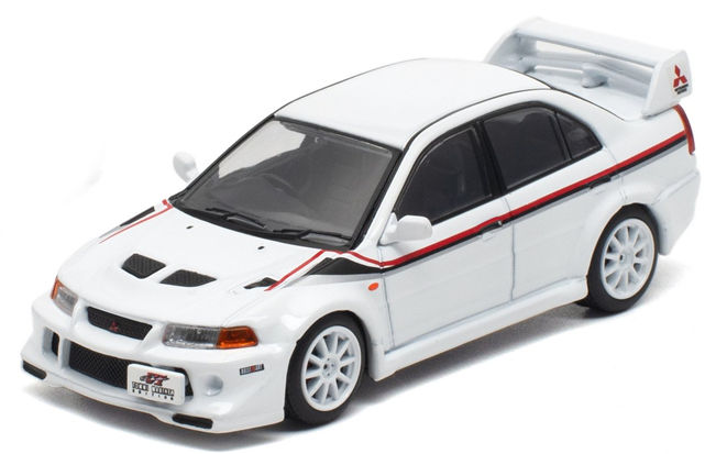★予約品★ WorksModel 1/64 ミツビシ ランサー エボリューション VI トミマキネン （ホワイト）