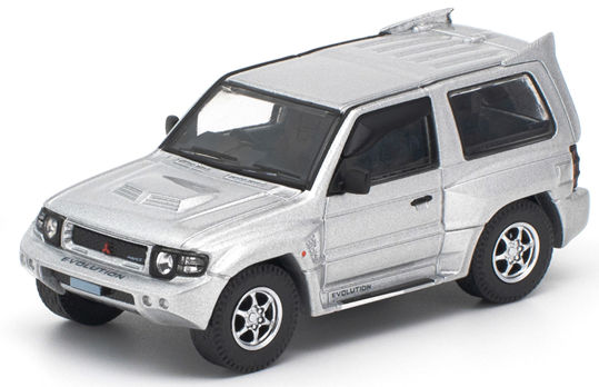 ★予約品★ WorksModel 1/64 ミツビシ パジェロ エボリューション （シルバー）