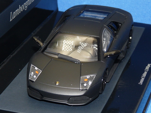 ミニチャンプス 1/43 ランボルギーニ ムルシエラゴ LP640 2006 （マットブラック） Linea Opaca No.5