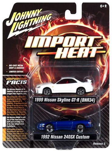 ジョニーライトニング 1/64 2-Pack Special ”Import Heat （ニッサン） セット”