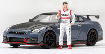 ★予約品★ MiniGT （松田次生コレクション） 1/64 ニッサン GT-R nismo 2024 筑波サーキット市販車最速ラップ記録車 （松田次生フィギュア付） (RHD)