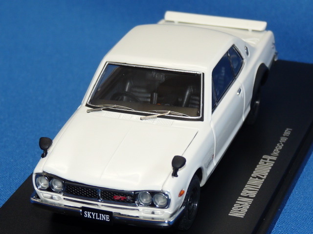 京商 1/43 ニッサン スカイライン 2000GT-R 1971 （KPGC10/2ドア/エンジン付） （ホワイト）