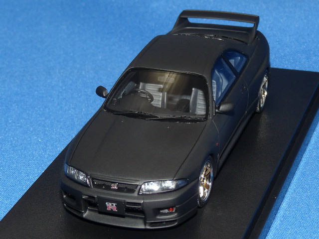 hpi-racing （MTS24＆アド コラボモデル） 1/43 ニッサン スカイライン GT-R (R33) Ｖスペック N1 （マットブラック）