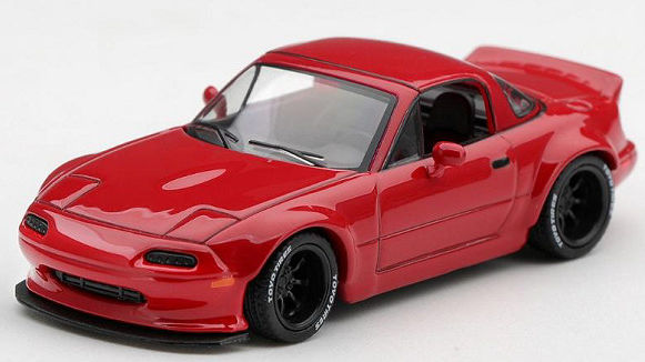 ★予約品★ MiniGT 1/64 PANDEM マツダ MX-5 (NA) （クラシックレッド） （ハンドル2種）