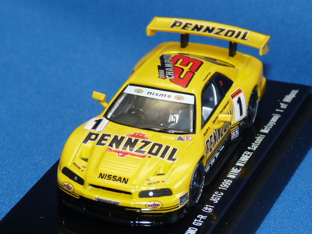 バグジーズ 1/64 ペンズオイル ニスモ GT-R (R34) 1999 JGTC 美祢 優勝 No.1 限定998台