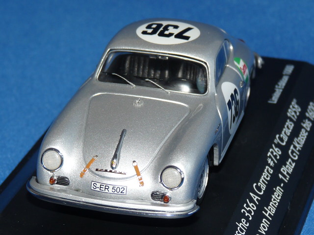 シュコー 1/43 ポルシェ 356 A カレラ 1958 Caracas GT クラス優勝 No.736 Huschke by Hanstein