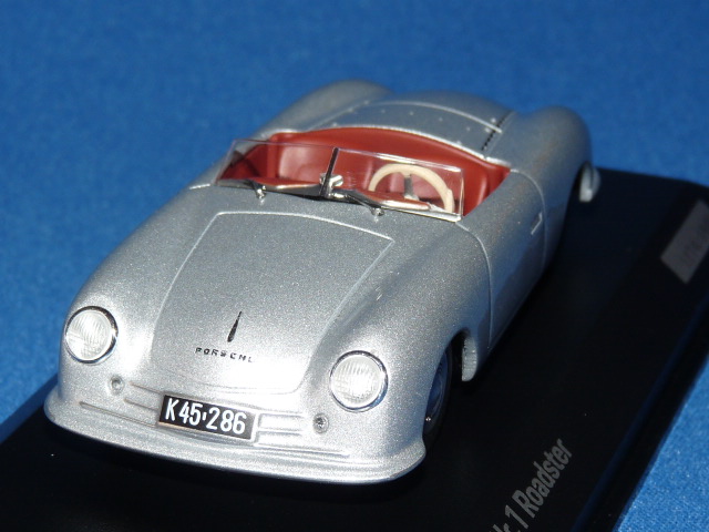 ミニチャンプス製 （ディーラー特注） 1/43 ポルシェ 356 Nr.1 ロードスター （シルバー） （ポルシェ 70周年記念）
