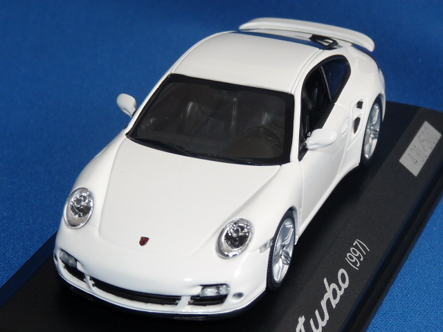 ミニチャンプス製 （car.tima特注） 1/43 ポルシェ 911 (997) ターボ （ホワイト） 限定500台
