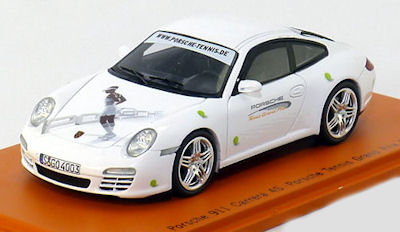 スパーク製 （ポルシェ特注） 1/43 ポルシェ 911 カレラ 4S 2011 ポルシェ・テニスGP （ホワイト） 限定500台