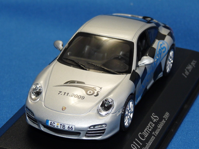 ミニチャンプス製 （Tauschborse 2009 限定） 1/43 ポルシェ 911 カレラ 4S （シルバー） 限定266台