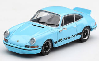 ★予約品★ MiniGT 1/64 ポルシェ 911 Carrera RS 2.7 （ガルフブルー/ブラックライン） （ハンドル2種）