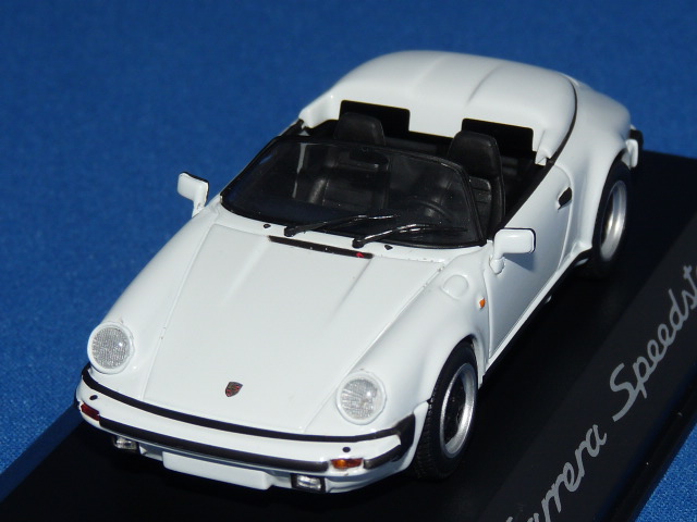 ミニチャンプス製 （ディーラー特注） 1/43 ポルシェ 911 カレラ スピードスター 1989 （ホワイト）