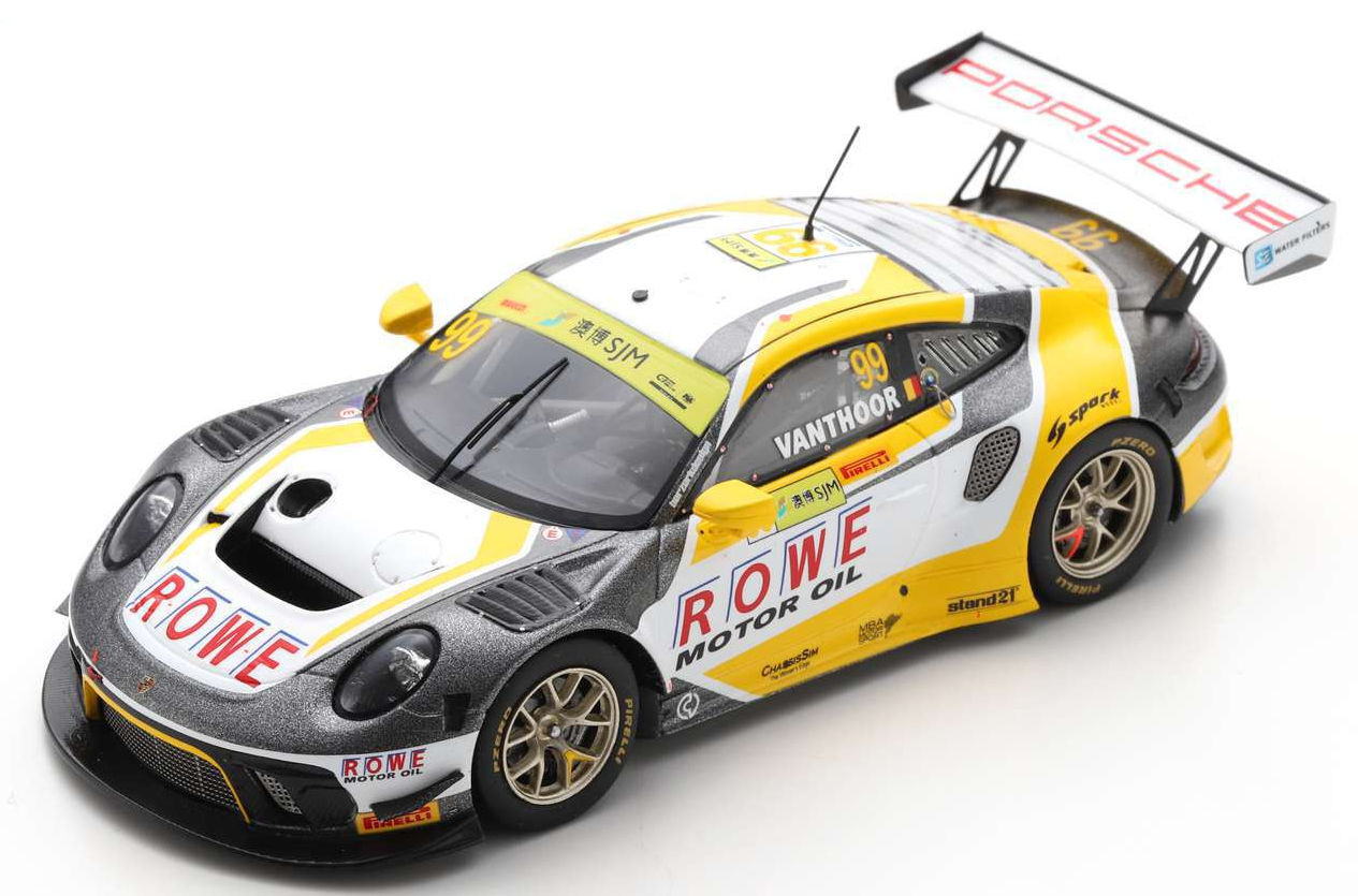 スパーク （アジア向特注） 1/43 ポルシェ 911 GT3 R ROWE Racing 2019 FIA GT World Cup マカオ 2位 No.99