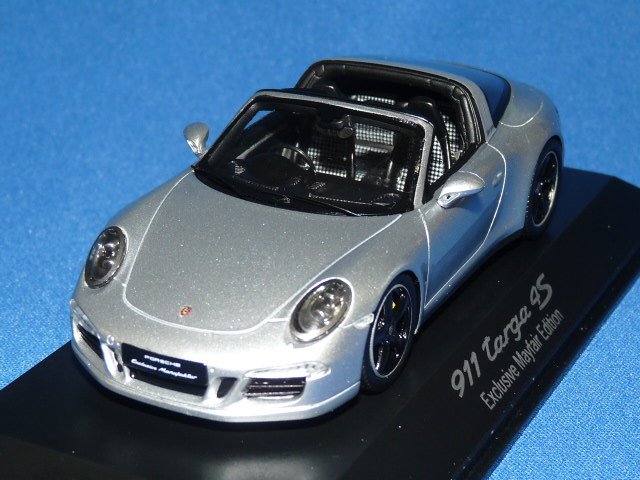 スパーク製 （ミュージアム特注） 1/43 ポルシェ 911 タルガ 4S （GB Mayfair Edition) 2015 （シルバーメタ） 限定500台
