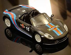 シュコー （タイニー/香港限定） 1/64 ポルシェ 918 スパイダー マルティニ #15 （ブラック）