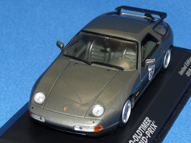 ミニチャンプス製 （33.AvD-OldtimerGP特注） 1/43 ポルシェ 928 S4 （グレーメタ）
