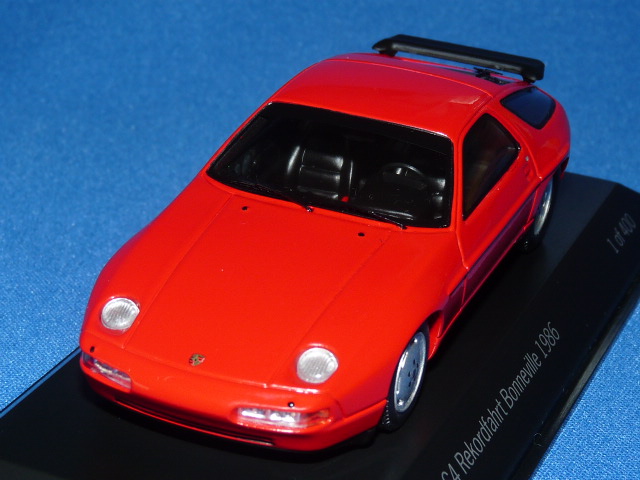 スパーク製 （ミュージアム特注） 1/43 ポルシェ 928 S4 ボンネビル レコード記録 1986 （レッド） 限定400台