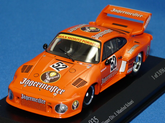 ミニチャンプス 1/43 ポルシェ 935 No.52 DRM 1977 イエガーマイスター