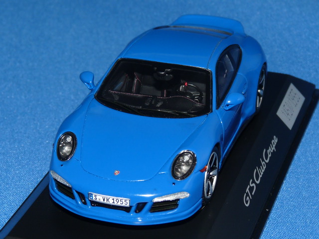 スパーク製 （アメリカ・ポルシェクラブ 特注） 1/43 ポルシェ 911 (991) カレラ GTS クラブ クーペ 2015 （ブルー）