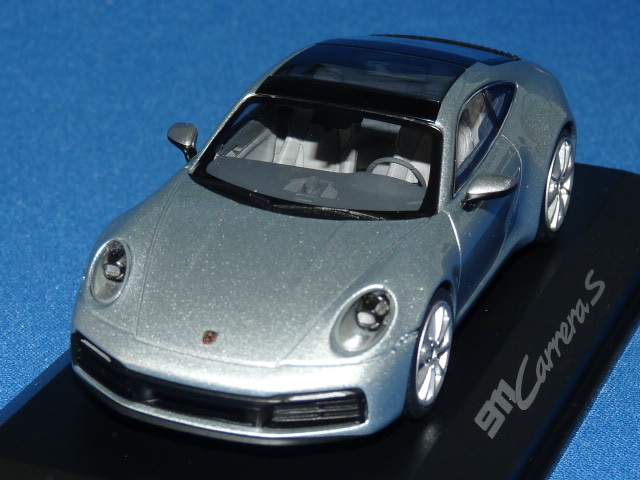 ミニチャンプス製 （ディーラー特注） 1/43 ポルシェ 911 (992) カレラ S （シルバーメタ）