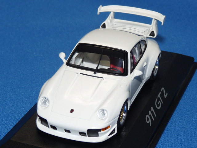 ミニチャンプス製 （car.tima特注） 1/43 ポルシェ 911 (993) GT2 Evo. （ホワイト）
