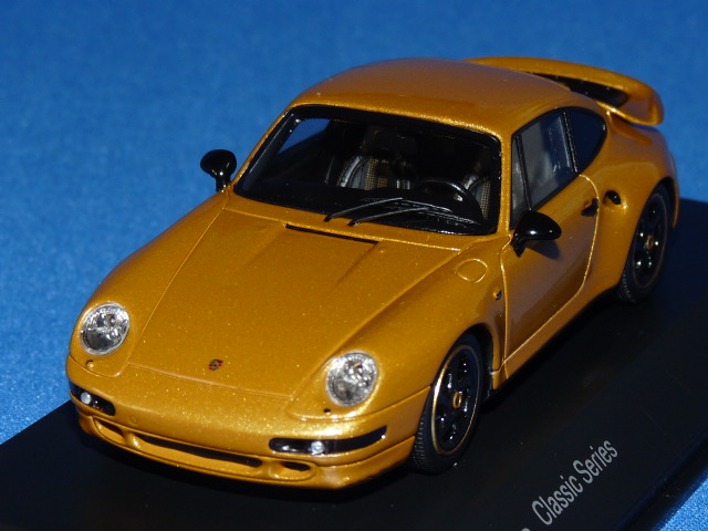 スパーク製 （ポルシェ特注） 1/43 ポルシェ 911 (993) ターボ Porsche Classic Series （ゴールド） 限定993台