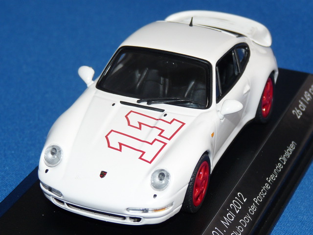 ミニチャンプス製 （ポルシェ・クラブ2012 特注） 1/43 ポルシェ 911 (993) ターボ （ホワイト） 限定149台
