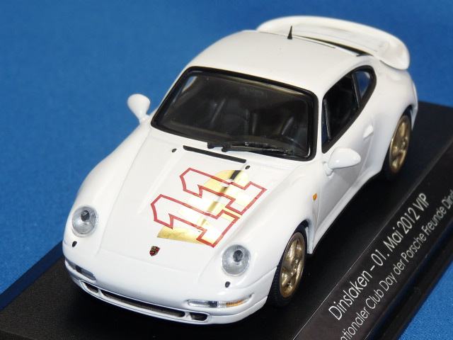 ミニチャンプス製 （ポルシェ・クラブ2012 特注） 1/43 ポルシェ 911 (993) ターボ （ホワイト） VIP 限定24台