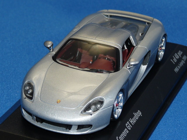 ミニチャンプス製 （PMG 特注） 1/43 ポルシェ カレラ GT ハードトップ PMG 2004 （シルバー） 限定48台