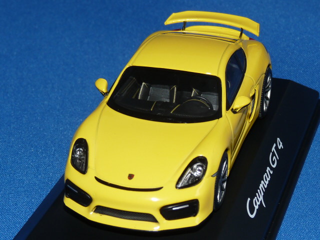 シュコー製 （ディーラー特注） 1/43 ポルシェ ケイマン GT4 2015 （イエロー）