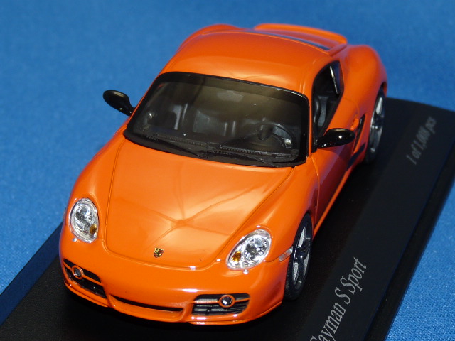ミニチャンプス 1/43 ポルシェ ケイマン S 2008 （オレンジ）
