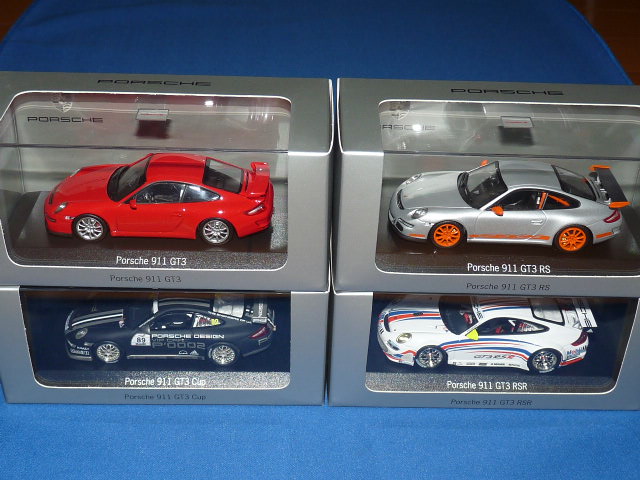 ★特価品★ ミニチャンプス製 （ディーラー特注） 1/43 ポルシェ デザイン ドライバーズ セレクション GT3 Set （4台セット）