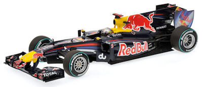 ミニチャンプス 1/18 レッドブル レーシング ルノー RB6 2010 アブダビGP ワールドチャンピオン No.5 S.ベッテル