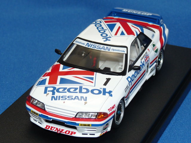 hpi-racing 1/43 リーボック スカイライン GT-R 1990 JTC 鈴鹿 No.1