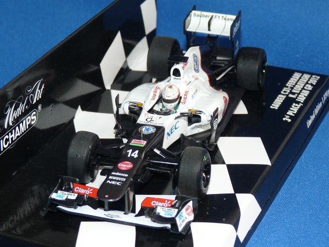 ミニチャンプス 1/43 ザウバー F1 Team フェラーリ C31 2012 日本GP 3位 No.14 小林可夢偉