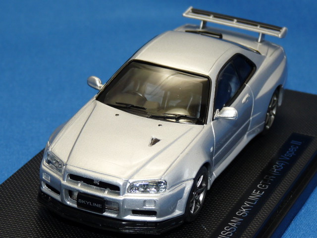 エブロ 1/43 ニッサンスカイライン GT-R (R34) Ｖスペック ＩＩ （シルバー）