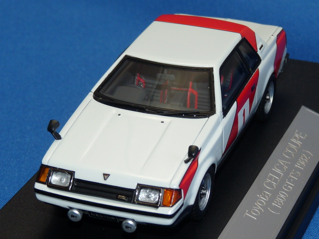 ハイストーリー 1/43 トヨタ セリカ クーペ 1800GT-TS 1982 （ホワイト/レッド）