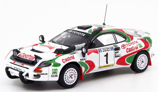 PopRace 1/64 トヨタ セリカ GT-Four (ST185) 1993 サファリラリー 優勝 No.1 J.カンクネン