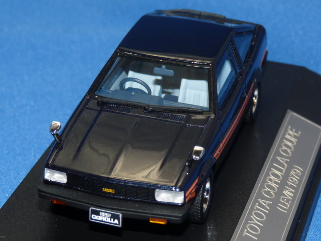 ハイストーリー 1/43 トヨタ カローラ クーペ レビン 1979 （ハイグローダークブルー）