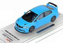 イノモデル （フィリピン限定） 1/64 ホンダ シビック (FD2) 無限RR （ライトブルー） デカール＆交換用タイヤ付