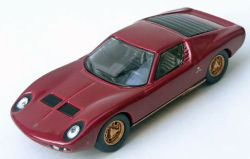 京商製 （ブンカ特注） 1/64 ランボルギーニ ミウラ P400 （マルーン/ゴールド）