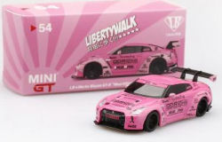 MiniGT （マレーシア限定） 1/64 LB☆WORKS ニッサン GT-R (R35) Type 1 RearWing Ver.1 （ウェアイットピンク） RHD