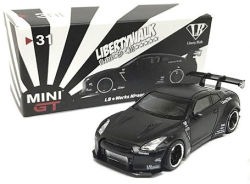 MiniGT （北米限定/Mijo特注） 1/64 LB☆WORKS ニッサン GT-R (R35) Type 1 RearWing Ver.1 （マットブラック）
