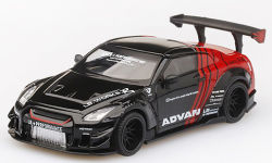 MiniGT （日本限定） 1/64 LB☆WORKS ニッサン GT-R (R35) Type 2 RearWing Ver.3 ADVAN (RHD)