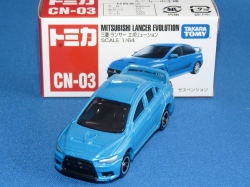 中国トミカ 1/64 ミツビシ ランサー エボリューション （青）