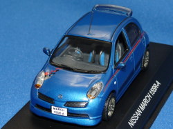 京商 （Ｊコレクション・アド特注） 1/43 ニッサン マーチ 15SR-A ニスモ・ストライプ （ブルー）