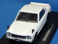 京商 1/43 ニッサン スカイライン 2000GT-R 1971 （KPGC10/2ドア/エンジン付） （ホワイト）